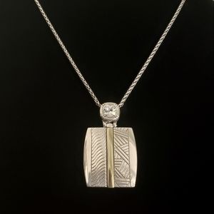 Brighton Acoma Silver & Gold Reversible Necklace